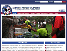Tablet Screenshot of midwestmilitaryoutreach.org